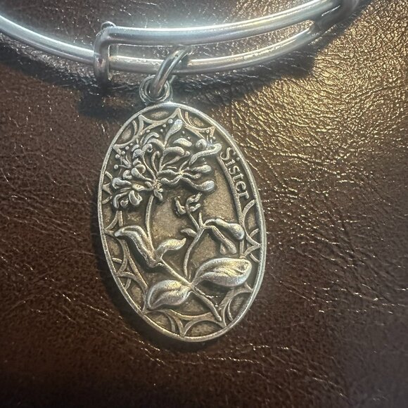 Alex and Ani Because I love you, Sister II Expandable Bangle Bracelet - Picture 1 of 5